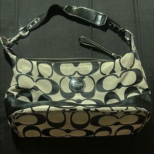 Coach Black and gray Shoulder Bag